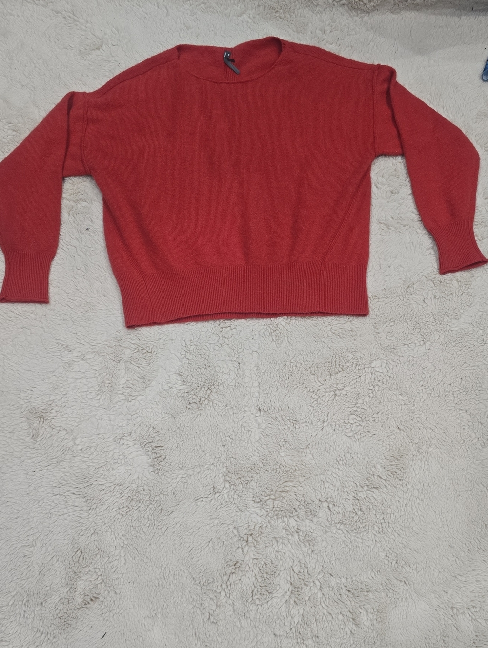 Anthropologie Red Crewneck Sweater